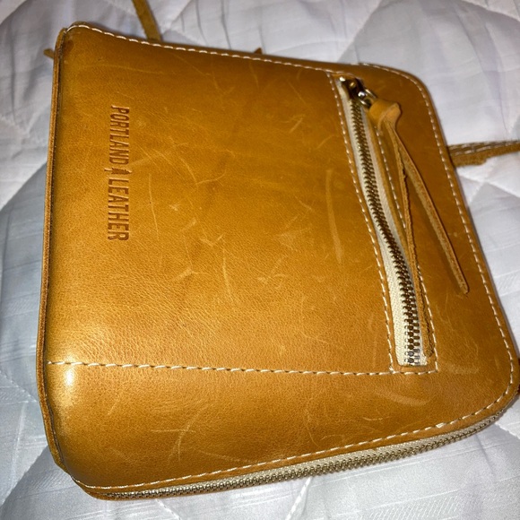 Portland Leather Petite Luna Crossbody Bag- Sunflower - Picture 5 of 8